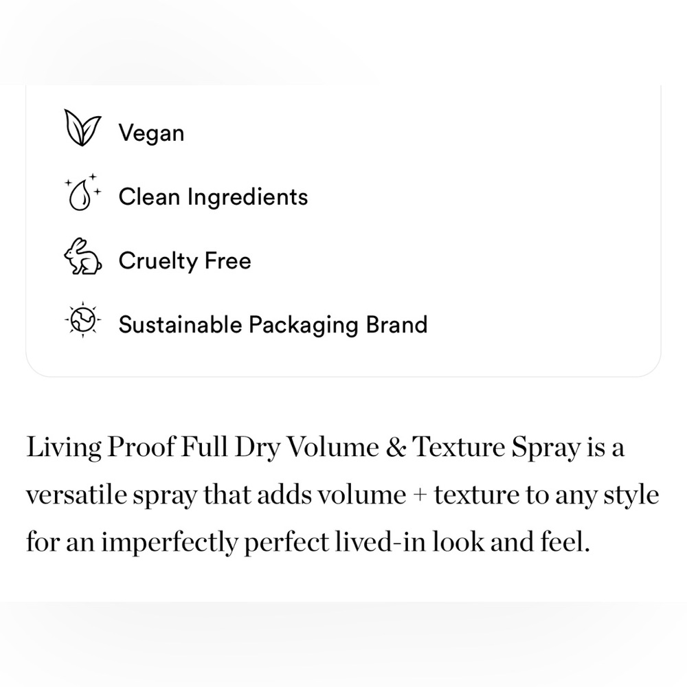 LAST 1! Living Proof Full Dry Volume & Texture Spray πͺ NEW Full Size - Picture 6 of 9